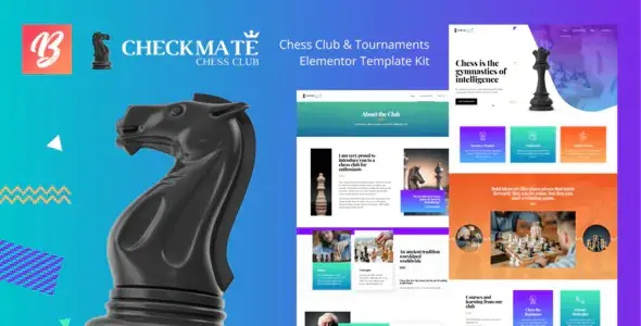CheckMate – Chess Club & Tournaments Elementor Template Kit